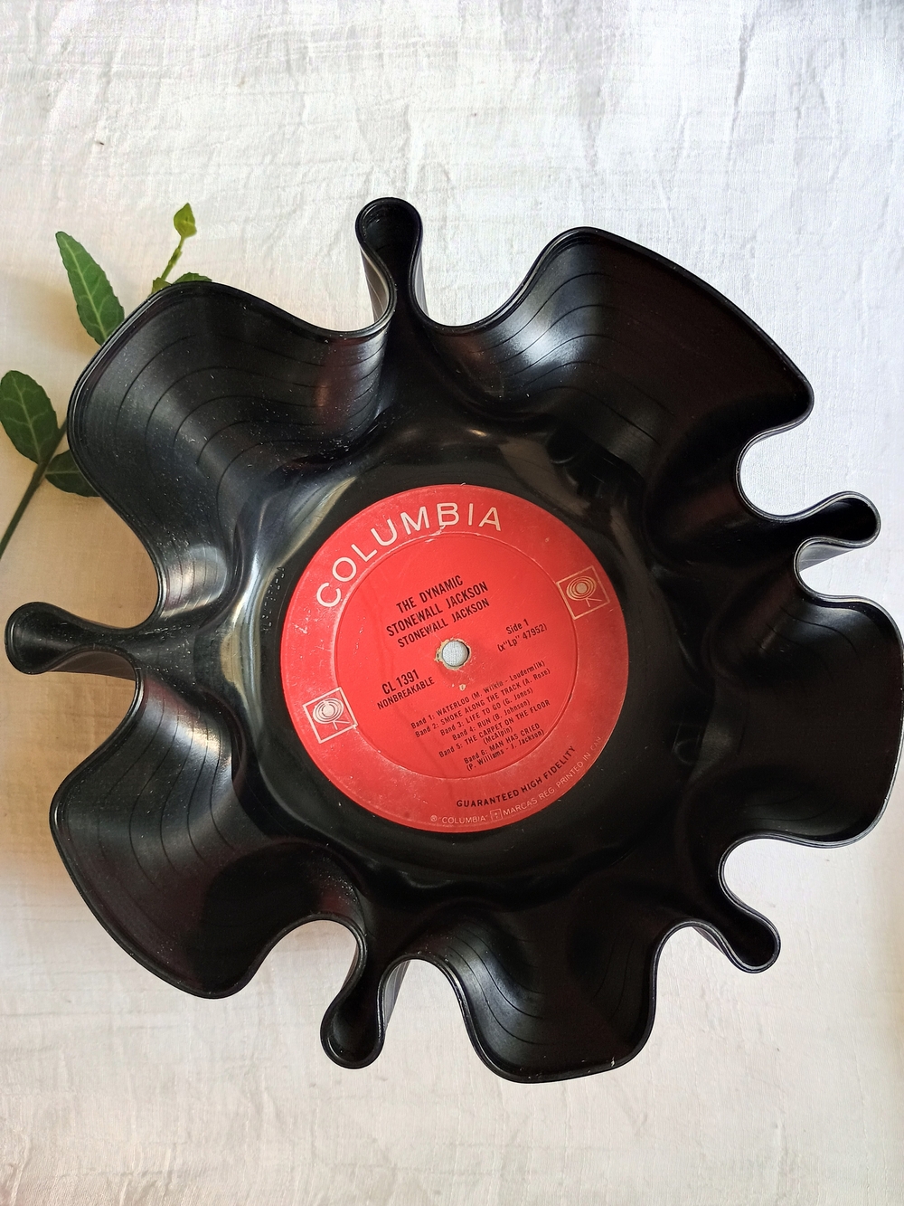 🩶 MCM VIBES 🩶 VTG Retro Hand-Molded Record Album Bowl, Eclectic Grandpa